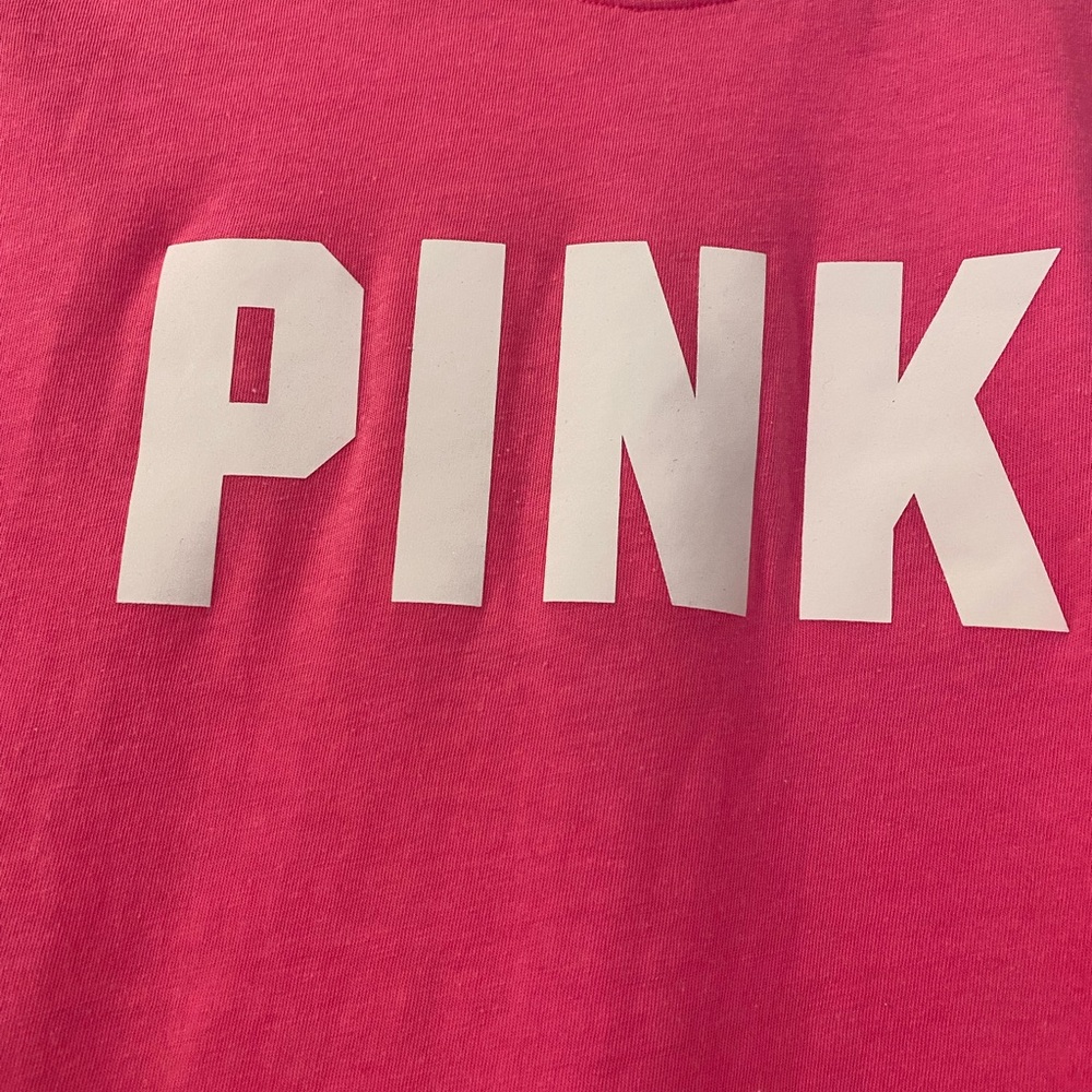 PINK Victoria's Secret Bright Pink Tee - Picture 2 of 3